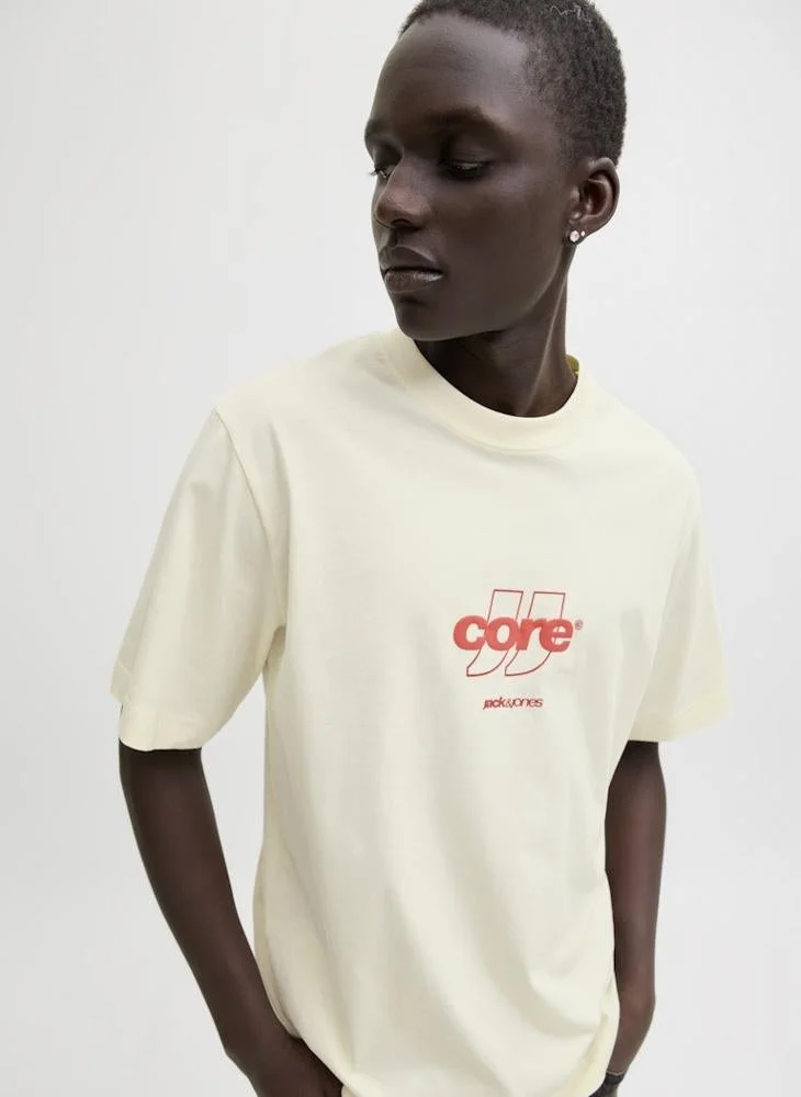 JACK & JONES  Graphic Crew Neck T-Shirt for Men | Best Price UAE
