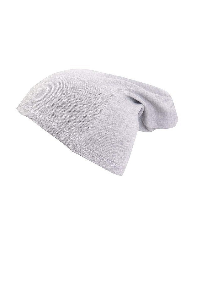 Malvina Boy's Beanie Cap for All The Seasons (Light Grey)