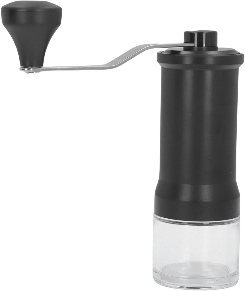 Manual Coffee Grinder Ceramic Conical Burr, 25g Capacity, Adjustable Fine Coarse Setting, Glass Container - Durable Quiet Operation, Portable for Home and Travel - Image 3