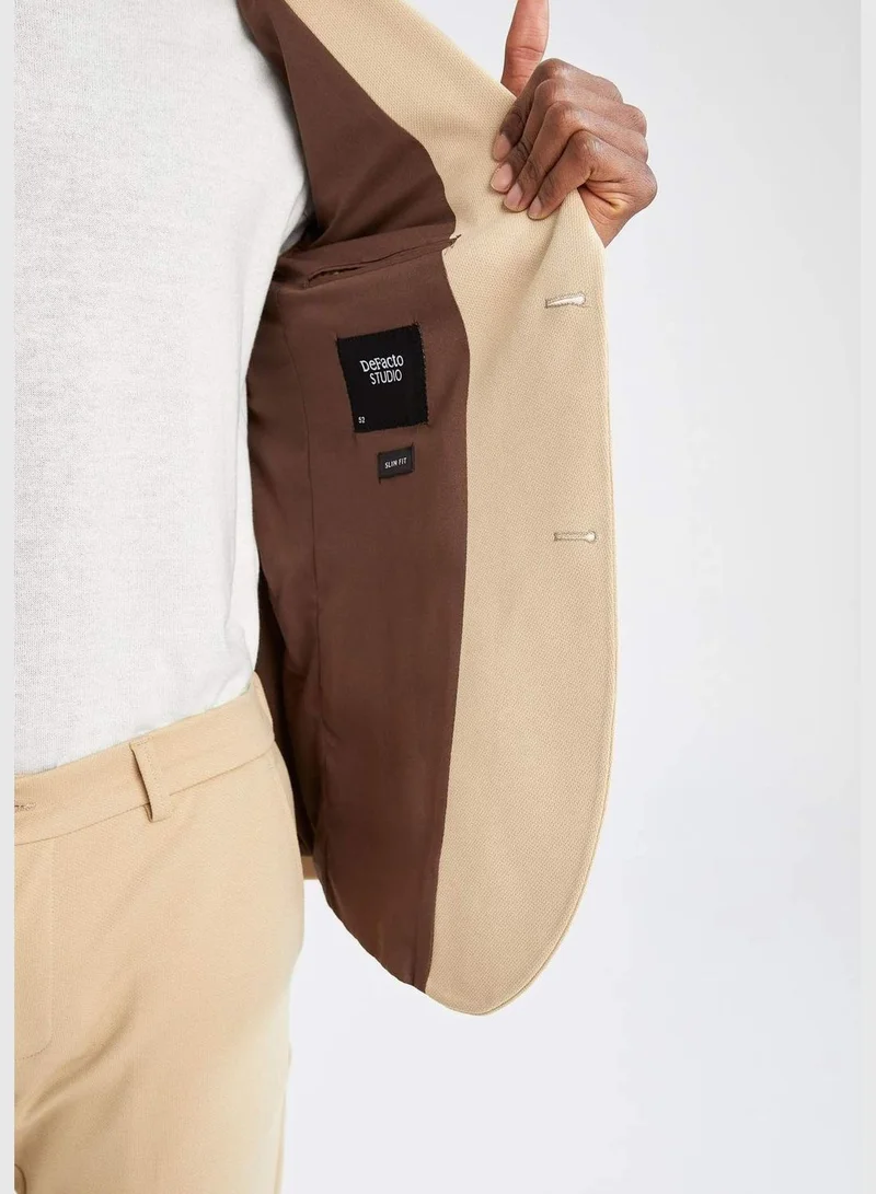 DeFacto Slim Fit Basic Blazer Jacket