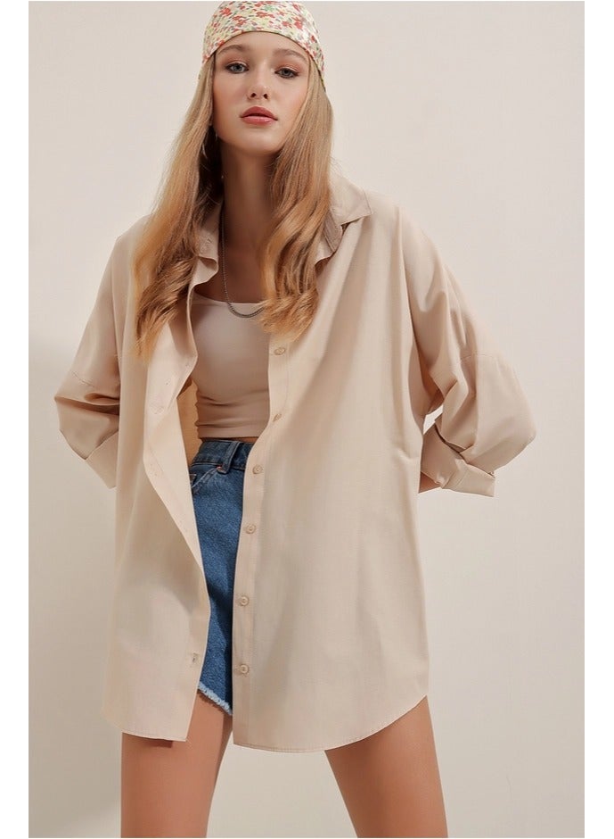 BIG DART Oversize Long Basic Shirt - Image 2