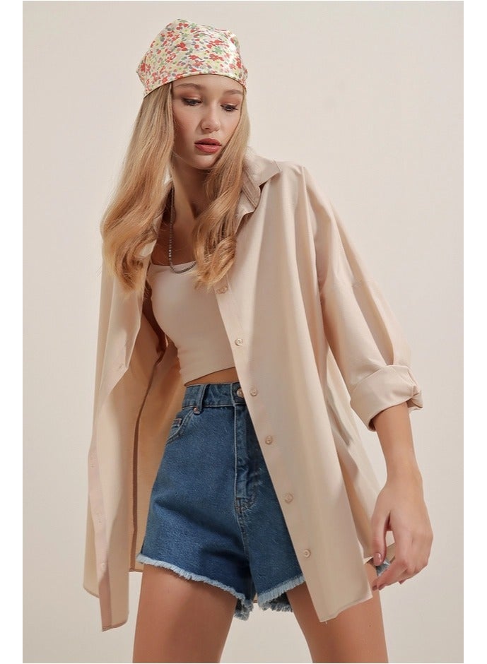 BIG DART Oversize Long Basic Shirt - Image 1