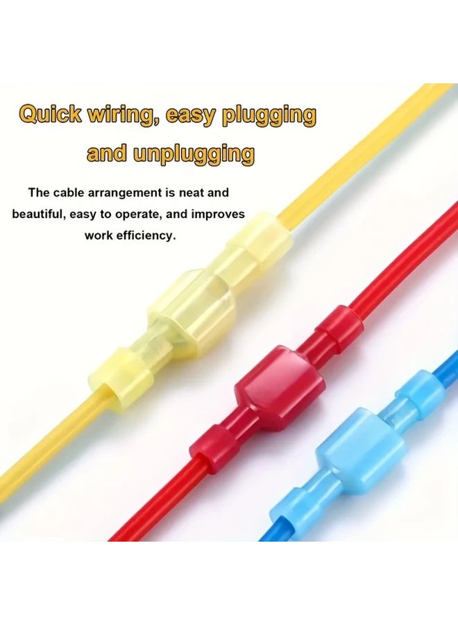 40 قطعة من موصلات الشوكة النايلون الحمراء 22-18 AWG مع نقاط اتصال نحاسية معزولة لمشاريع الكهرباء DIY - Image 5