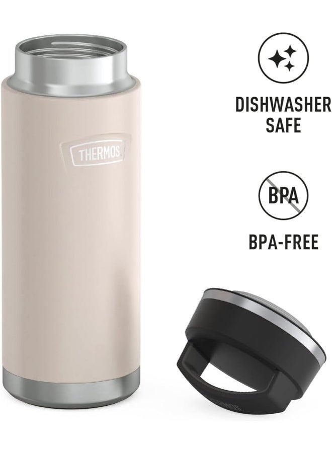 THERMOS ICON STAINLESS STEEL VACUUM INSULATED SANDSTONE BOTTLE 940ML - Image 5