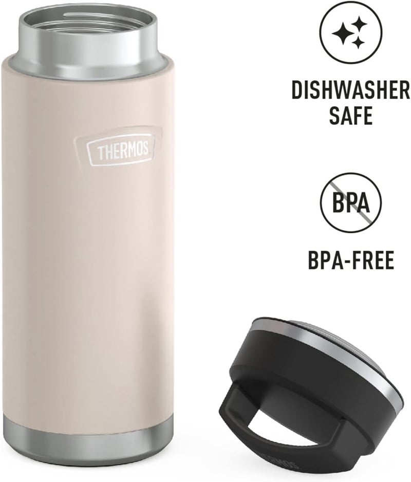THERMOS ICON STAINLESS STEEL VACUUM INSULATED SANDSTONE BOTTLE 940ML - Image 5