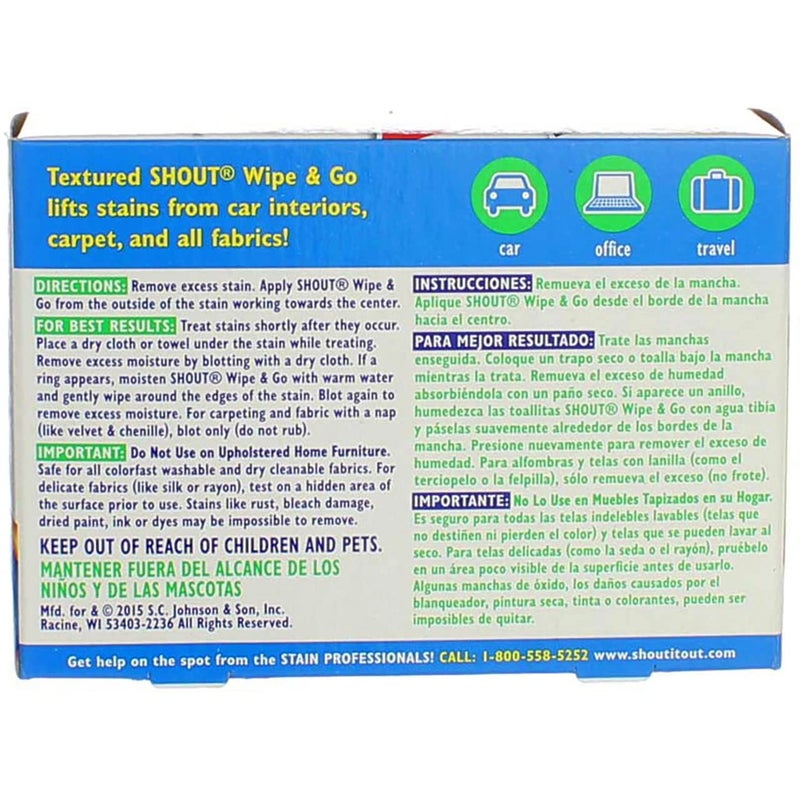 Shout Wipe & Go Instant Stain Remover - 12 CT - Image 4