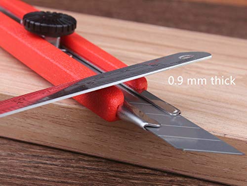 XMHF 2 Pcs 8 inch / 20 cm Stainless Steel Ruler, Metal Ruler with Conversion Table - Image 2