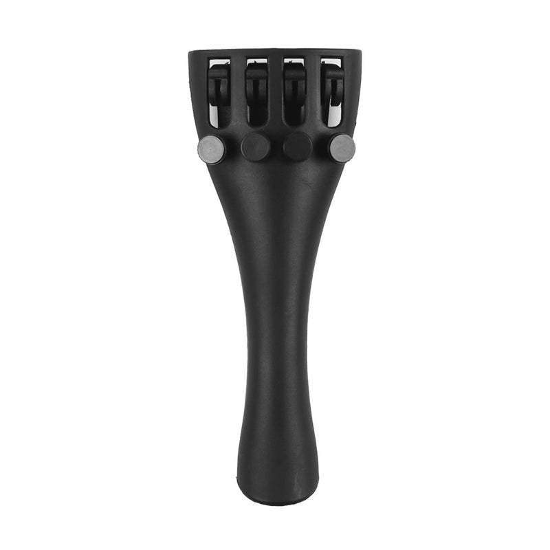 Carbon Fiber Violin Fiddle Tailpiece for 1/2 Violins with Four Fine Tuners and Tailpiece Gut Cord Professional Orchestral Strings Parts Kit - Image 1