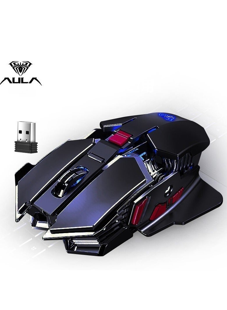 AULA Mechanical Metal Esports Gaming Wireless Mouse - Image 1
