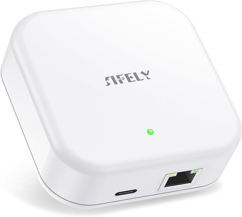 Sifely Smart Lock Wired Gateway - Remote Access Hub for Smart Door Lock, Works with App & Alexa (Model G3P, Power Over Ethernet, PoE Wired) - Image 1