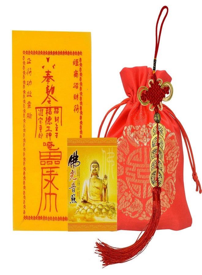 Fengshuibringluck Feng Shui Five Emperor Money Coins for Fortune and Success with Chinese Knot Fortune Coins (Five Emperors Money) - Image 4