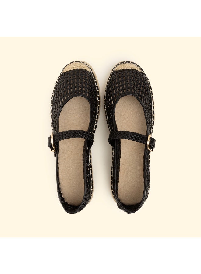 BOU woven-espadrilles-black - Image 1