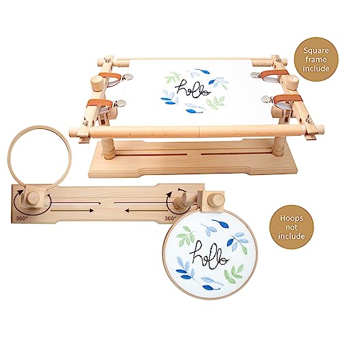 Lampstop Embroidery Hoop Stand Hands Free Embroidery Frame Rotated Cross Stitch Stand for Stitching Sewing Craft (Rotated Cross Stitch Stand) - Image 3