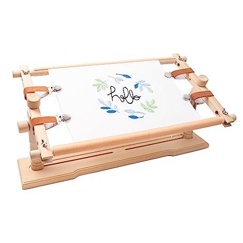 Lampstop Embroidery Hoop Stand Hands Free Embroidery Frame Rotated Cross Stitch Stand for Stitching Sewing Craft (Rotated Cross Stitch Stand) - Image 1