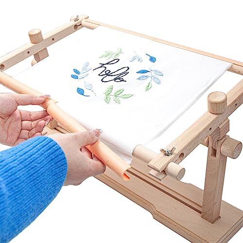Lampstop Embroidery Hoop Stand Hands Free Embroidery Frame Rotated Cross Stitch Stand for Stitching Sewing Craft (Rotated Cross Stitch Stand) - Image 5