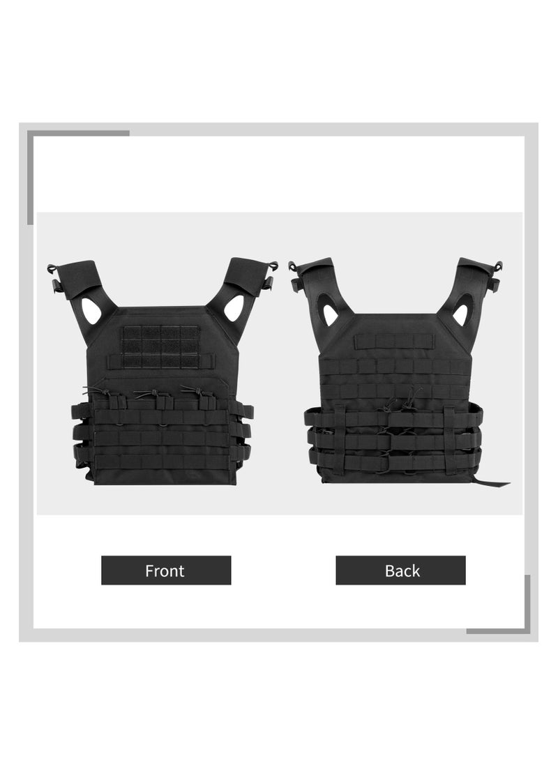 Generic Outdoor Tactical Vest,Ultra-Light Breathable Adjustable Lightweight Airsoft Vest for Outdoor Paintball Training  - Image 4