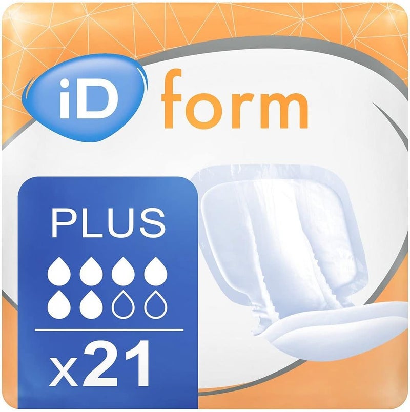 Sorbothane iD Expert Form Disposable Extra Plus Incontinence Pads Mens and Womens Disposable Briefs AntiLeak Protection Wetness Indicator Odour Control 1500ml 21 Pads - Image 1