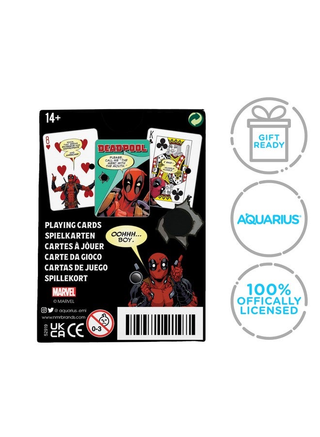 Aquarius AQUARIUS Deadpool Quotes Playing Cards - Deadpool Themed Deck of Cards for Your Favorite Card Games - Officially Licensed Deadpool Merchandise & Collectibles - Image 3