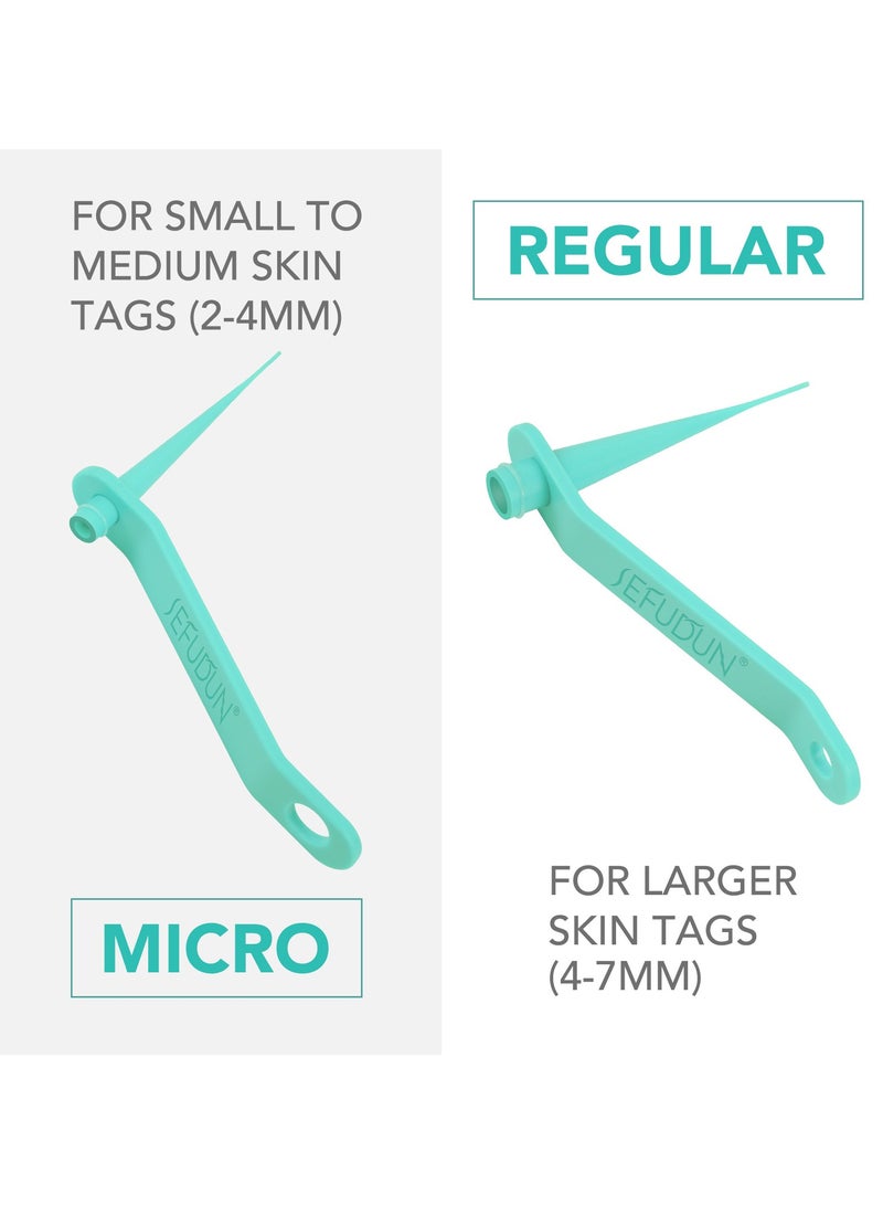 Sefudun 2-in-1 Wart Removal Tool Skin Tag Removal Dual-Headed Kit Painless easy-to-use device for small to large skin tags, corns, warts, and flesh pellets on face, neck, and body Green  - Image 5