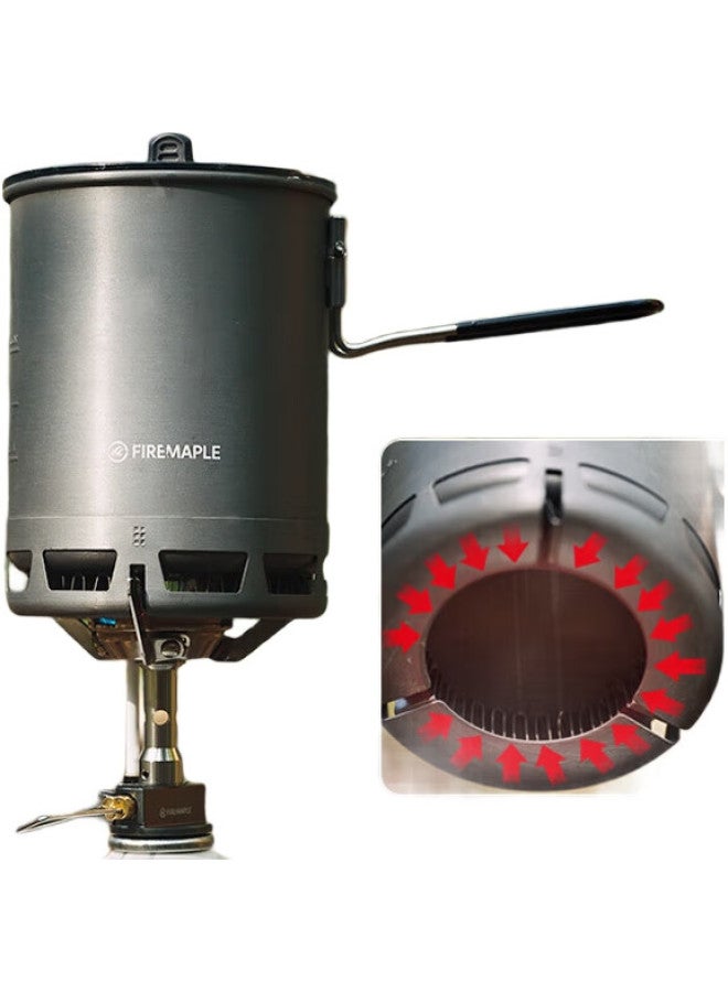 Fire-Maple Outdoor Camping Hiking Mountaineering Heat-Gathering Cooking Pot Set, Portable Travel Picnic Day Trip Camping Stove Cookware - Image 3