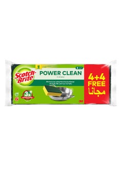 Scotch Brite Scotch-Brite Heavy Duty Classic Flat Laminate Scrub Sponge  8 units  4 4 Free  pack   Kitchen sponge   Dish sponge   Scrub   General Cleaning   Food Safe   Non-Rusting   Kitchen  Garage  Outdoor  - Image 1