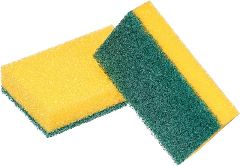 Scotch Brite Scotch-Brite Heavy Duty Classic Flat Laminate Scrub Sponge, 8 units (4+4 Free)/pack | Kitchen sponge | Dish sponge | Scrub | General Cleaning | Food Safe | Non-Rusting | Kitchen, Garage, Outdoor - Image 1