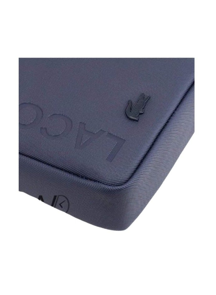 LACOSTE Lacoste cross- body  Bag Blue – Stylish & Functional Organizer with Front Free Pocket, Back Zipper Pocket, and Spacious Main Compartment - Image 4