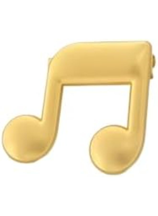 My souq store:Golden Musical Note Brooch - Matte Metal Lapel Pin for Clothes & Bags - Elegant Music Symbol Badge - Image 1