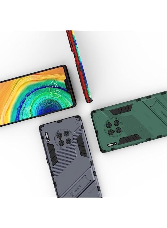 HuHa غطاء حماية HuHa متوافق مع هاتف Huawei Mate 40 Pro Punk Armor 2 في 1 PC + جراب TPU مقاوم للصدمات مع حامل غير مرئي برتقالي - Image 3