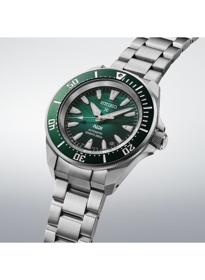 Seiko Prospex SRPL53K1 PADI Special Edition Automatic Diver’s Watch – 200M, Emerald Green Dial, Stainless Steel Men's Watch  - Image 4
