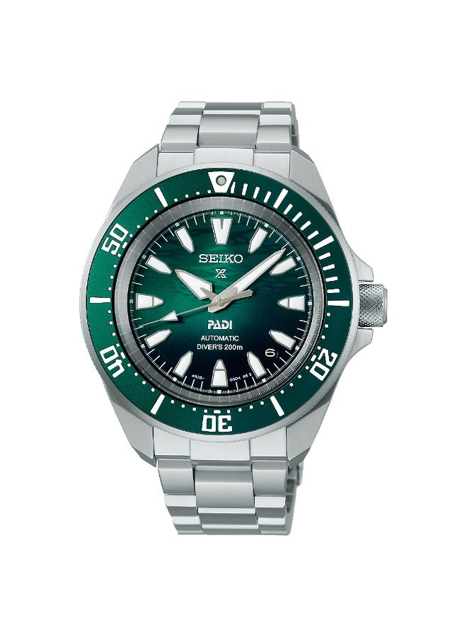 Seiko Prospex SRPL53K1 PADI Special Edition Automatic Diver’s Watch – 200M, Emerald Green Dial, Stainless Steel Men's Watch  - Image 2