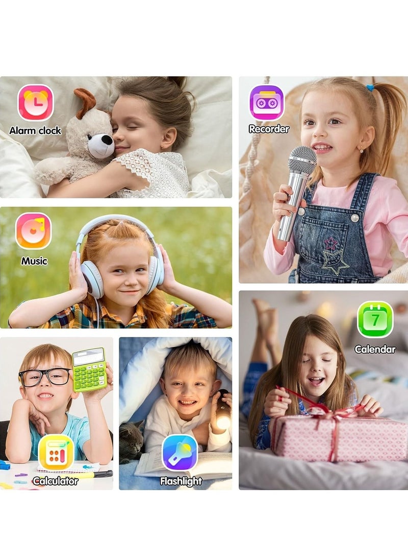 Generic - Kids Smart Watch, Smart Game Watch with 24 Games, HD Touch Screen, Video, Camera, Music Player, Pedometer, Flashlight, Alarm Clock, Kids Watches for 5-12 Year Olds Boy/Girl (Blue) - Image 1