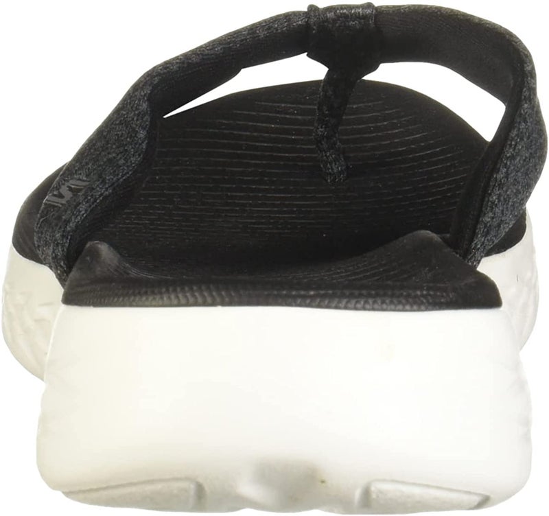 Skechers Women's On The Go 600 - Preferred Flip Flop, Black/White, 8 M US - Image 5