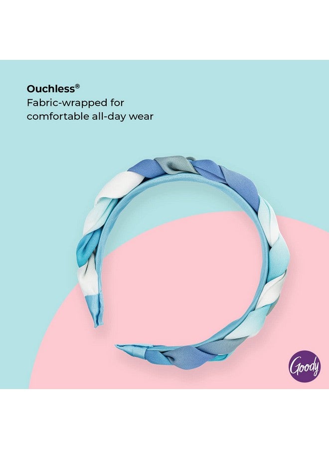 Goody Ouchless Headband For All Hair Types Watercolor Blue Comfort Fit For Allday Wear Beautiful Design For Instant Style Painfree Hair Accessories For Women Men Boys & Girls - Image 3