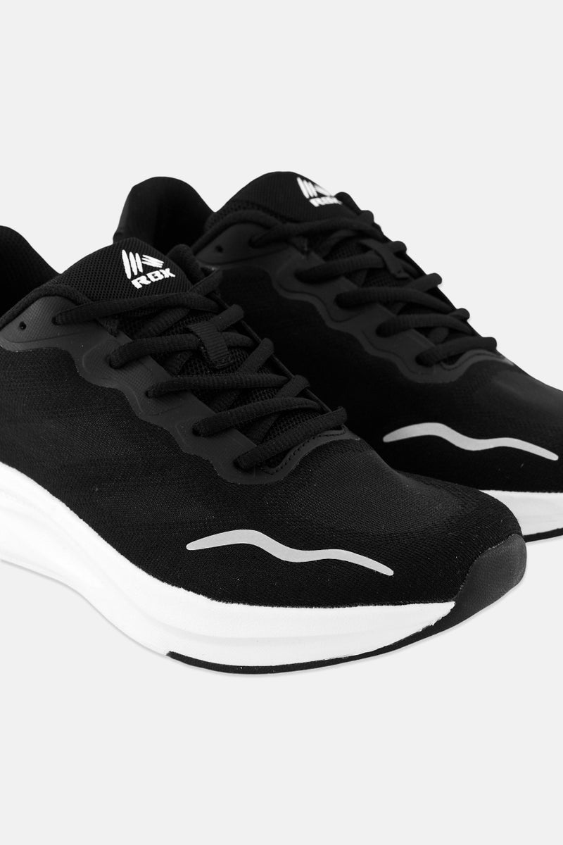 RBX Men Lace Up Running Shoes, Black - Image 3
