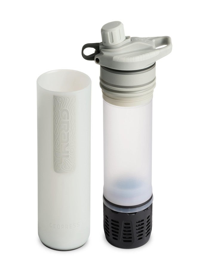 GRAYL GeoPress 24 oz Water Purifier Bottle - Filter for Hiking, Camping, Survival, Travel (Peak White) - Image 2