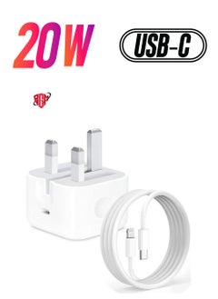 NEW iPhone Charger 20W USB C Fast Charger Plug and iPhone Charging Cable 2M USB C to Lightning Cable with PD Type C Power Adapter for iPhone 13 12 Pro Max/Mini/11/XS/XR/X/8 Plus/iPad
