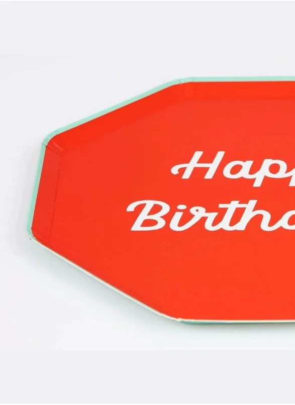 Meri Meri Meri Meri Mixed Happy Birthday Dinner Plates