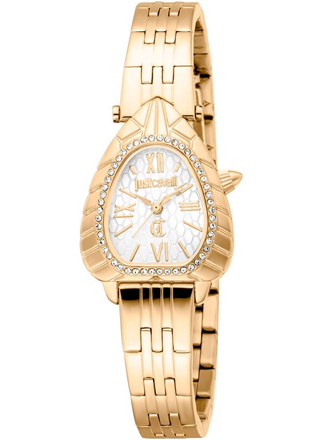 Just Cavalli جست كافالي ليدي بيرلا JC1L366M0055 - ساعة كوارتز أنثوية من الفولاذ المقاوم للصدأ 3 عقارب - Image 1