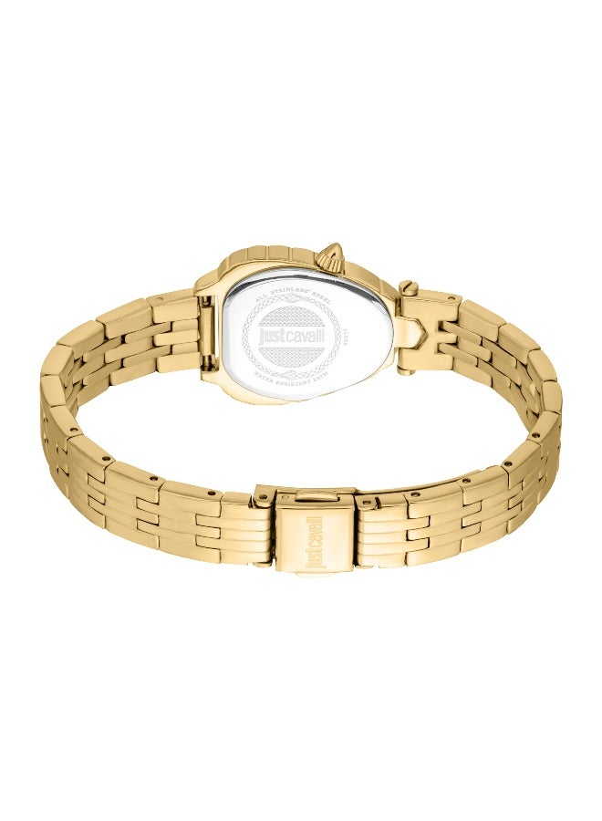 Just Cavalli جست كافالي ليدي بيرلا JC1L366M0055 - ساعة كوارتز أنثوية من الفولاذ المقاوم للصدأ 3 عقارب - Image 3