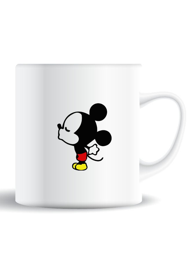 Theodor Premium Quality Two Sided Printed Coffee Mug Tea Cup Mickey Kissing For Home Office, Kids Men Women - Image 1