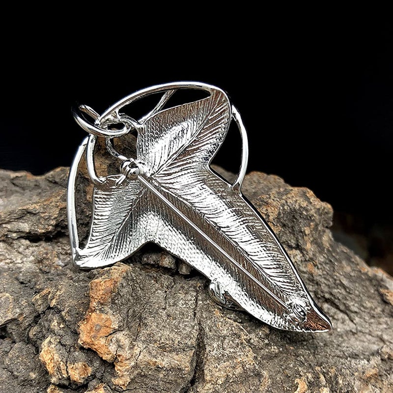 Bahamut Elegant Elven Green Tree Leaf Enamel Pins Brooch for Women Men Suit Pendant Necklace,Cloak Clasp Brooches Cosplay Jewelry (Green) - Image 3