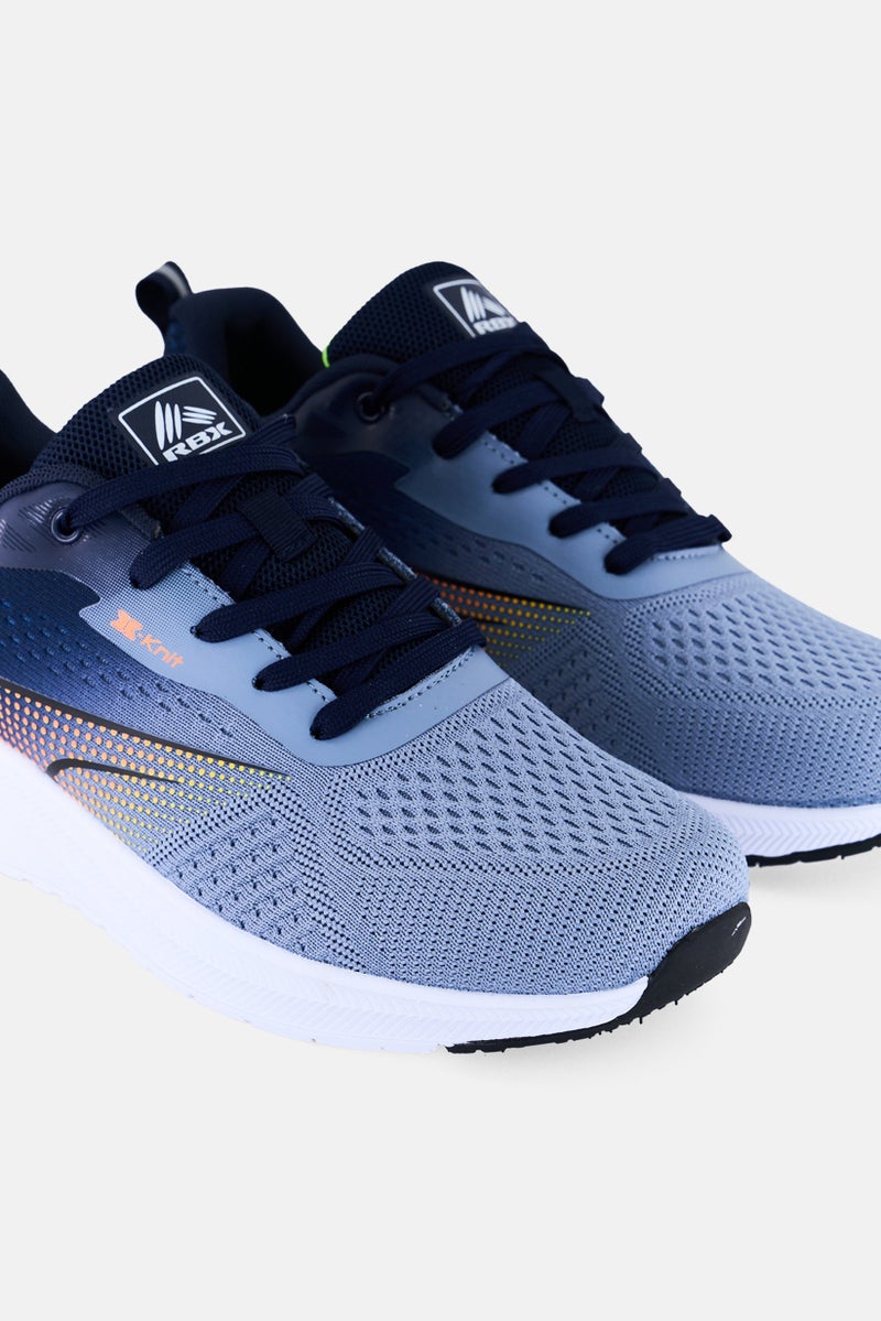 RBX Men Lace Up Training Shoes, Blue - Image 3