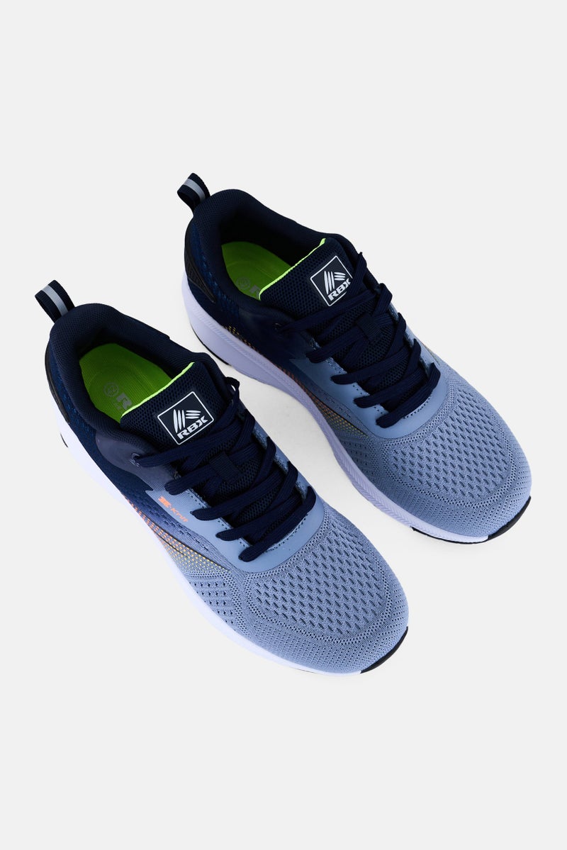 RBX Men Lace Up Training Shoes, Blue - Image 4