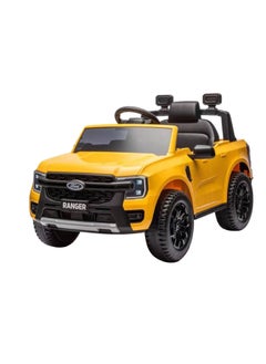 Lovely Baby Lovely Baby Power Riding SUV Car LB 707L for Kids - Electric Ride On - Battery Operated Car - Leather Seats - Toddler Car - Music Play MP3-USB - Yellow  - Image 1
