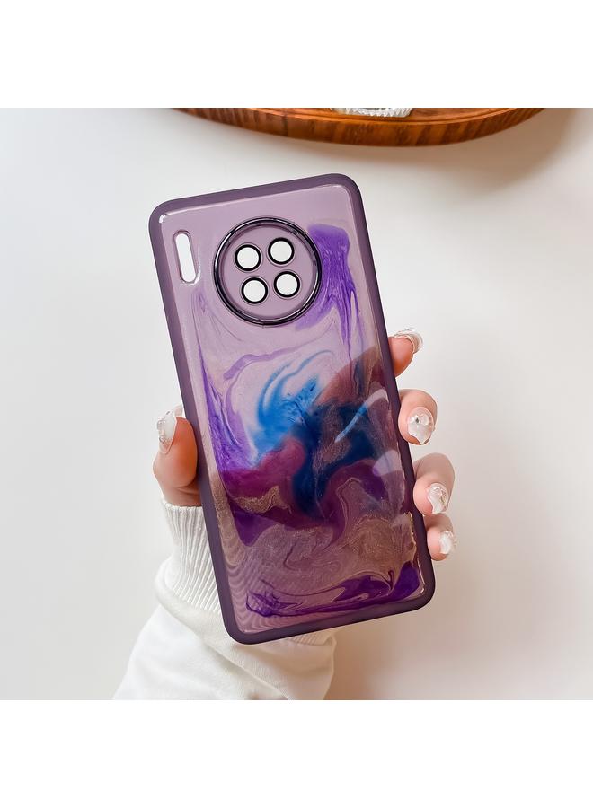 Green Tiger Case For Huawei Mate 30 Oil Painting Electroplating TPU Phone Case - Image 3