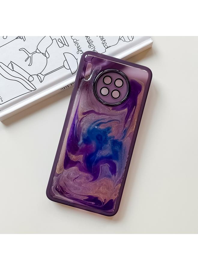 Green Tiger Case For Huawei Mate 30 Oil Painting Electroplating TPU Phone Case - Image 2