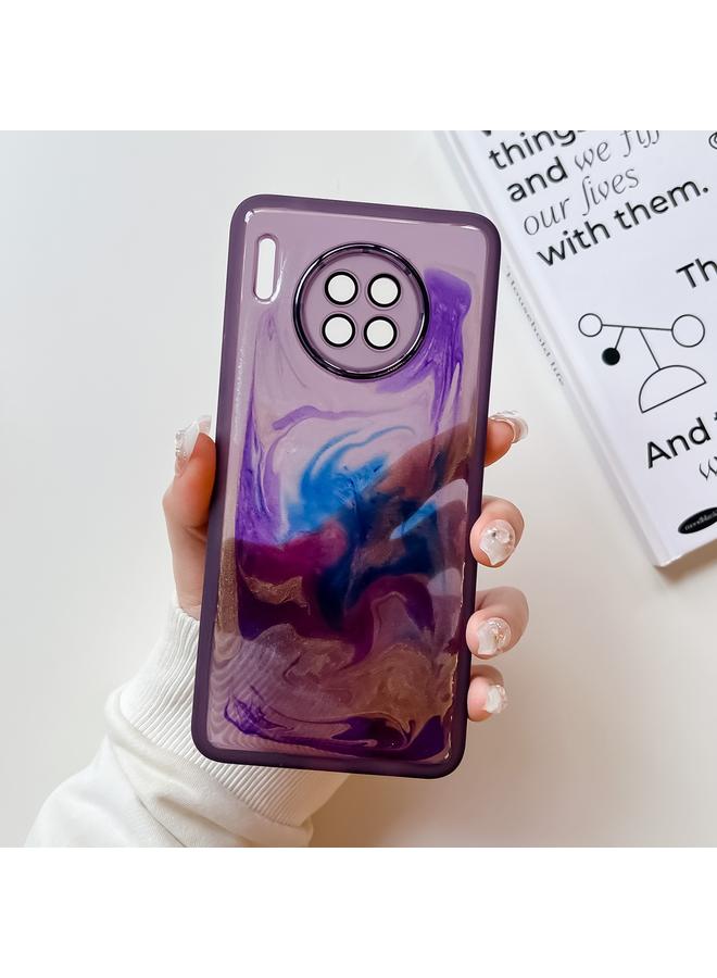 Green Tiger Case For Huawei Mate 30 Oil Painting Electroplating TPU Phone Case - Image 1