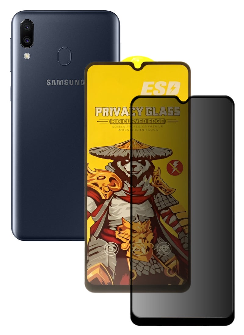 ESD Tempered Dustproof Privacy Glass Screen Protector Compatible For Samsung Galaxy M20 - Image 1
