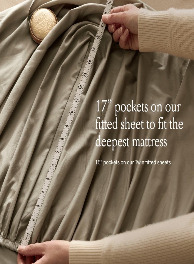 Boll & Branch Signature Hemmed Fitted Sheet - Twin XL, White - 100% Organic Cotton - 1 Fitted Sheet Only - Image 5